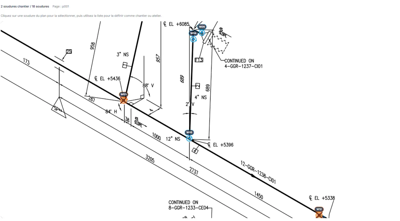 Shop vs field weld classification